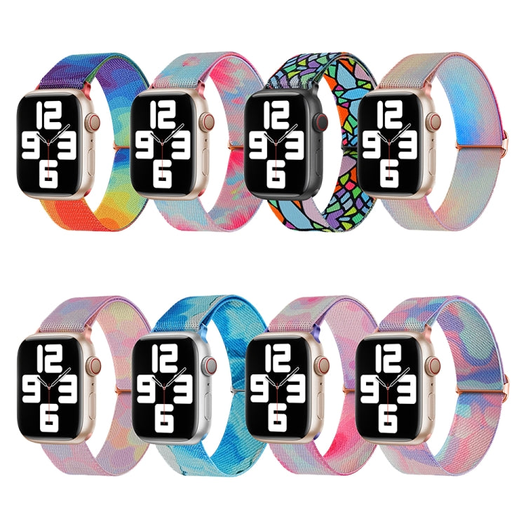 Dây Đồng Hồ Nylon Thay Thế Họa Tiết Vẽ, Dành Cho Apple Watch 4 44mm, Dành Cho Apple Watch 4 40mm, Dành Cho Apple Watch 3 38mm, Dành Cho Apple Watch 3 42mm, Dành Cho Apple Watch 2 42mm, Dành Cho Apple Watch 2 38mm
