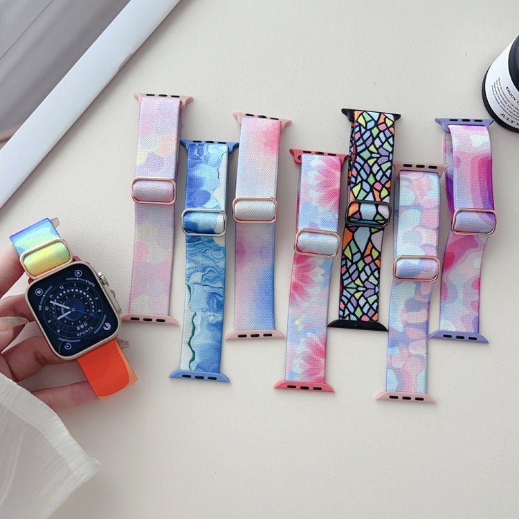 Dây Đồng Hồ Nylon Thay Thế Họa Tiết Vẽ, Dành Cho Apple Watch SE 2023 44mm, Dành Cho Apple Watch Ultra 49mm, Dành Cho Apple Watch SE 2023 40mm, Dành Cho Apple Watch 8 41mm, Dành Cho Apple Watch 8 45mm, Dành Cho Apple Watch Ultra 2 49mm