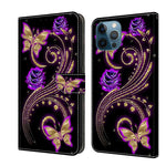 Crystal 3D Shockproof Protective Leather Phone Case, For iPhone 12 Pro Max / 13 Pro Max, For iPhone 13 Pro