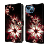 Crystal 3D Shockproof Protective Leather Phone Case, For iPhone 13 / 14, For iPhone 15 Pro