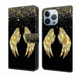 Crystal 3D Shockproof Protective Leather Phone Case, For iPhone 12 Pro Max / 13 Pro Max, For iPhone 13 Pro