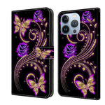 Crystal 3D Shockproof Protective Leather Phone Case, For iPhone 12 Pro Max / 13 Pro Max, For iPhone 13 Pro