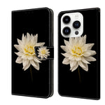 Crystal 3D Shockproof Protective Leather Phone Case, For iPhone 13 / 14, For iPhone 15 Pro
