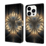 Crystal 3D Shockproof Protective Leather Phone Case, For iPhone 13 / 14, For iPhone 15 Pro