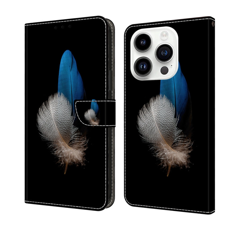 Crystal 3D Shockproof Protective Leather Phone Case, For iPhone 13 / 14, For iPhone 15 Pro