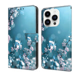 Crystal 3D Shockproof Protective Leather Phone Case, For iPhone 13 / 14, For iPhone 15 Pro