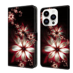 Crystal 3D Shockproof Protective Leather Phone Case, For iPhone 13 / 14, For iPhone 15 Pro