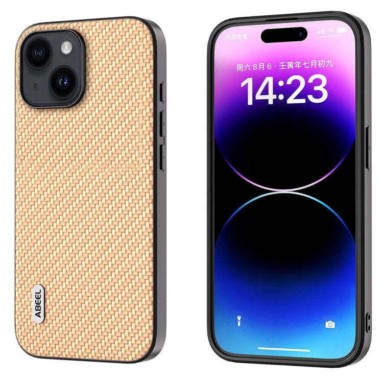 ABEEL Carbon Fiber Texture Protective Phone Case, For iPhone 14 Plus, For iPhone 14