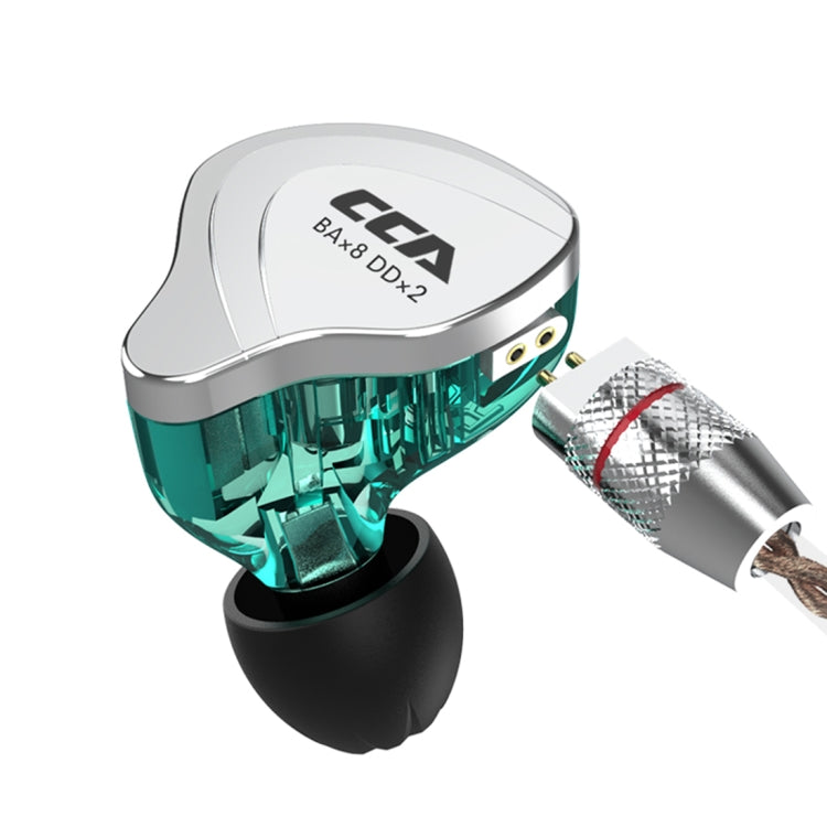 Tai nghe nhét tai điều khiển dây hybrid CCA CCA-C10 đầu cắm 3.5mm mạ vàng, không có mic