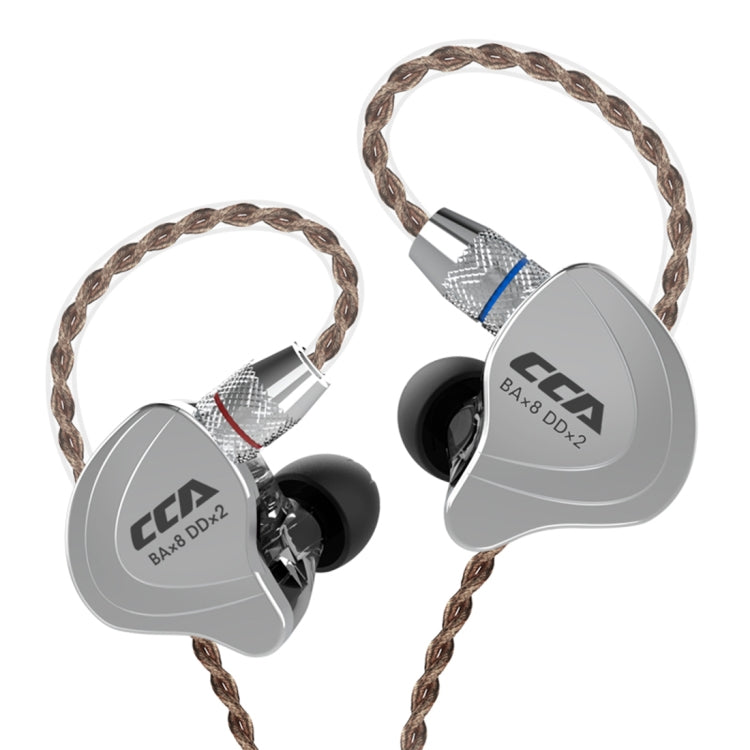 Tai nghe nhét tai điều khiển dây hybrid CCA CCA-C10 đầu cắm 3.5mm mạ vàng, không có mic