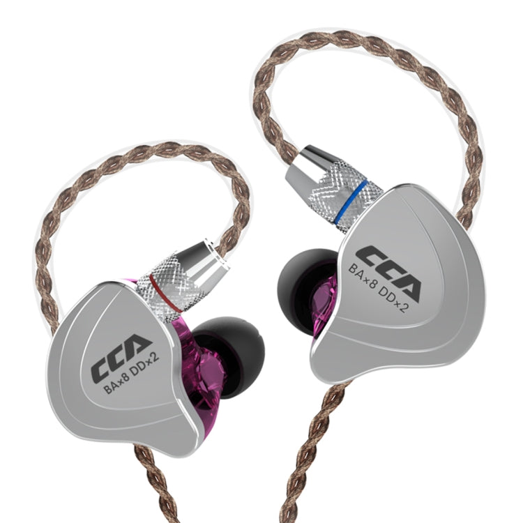 Tai nghe nhét tai điều khiển dây hybrid CCA CCA-C10 đầu cắm 3.5mm mạ vàng, không có mic