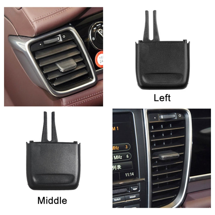 For Porsche Panamera Left Driving Car Air Conditioning Air Outlet Paddle, Rear Row, Right Side, Middle, Left Side