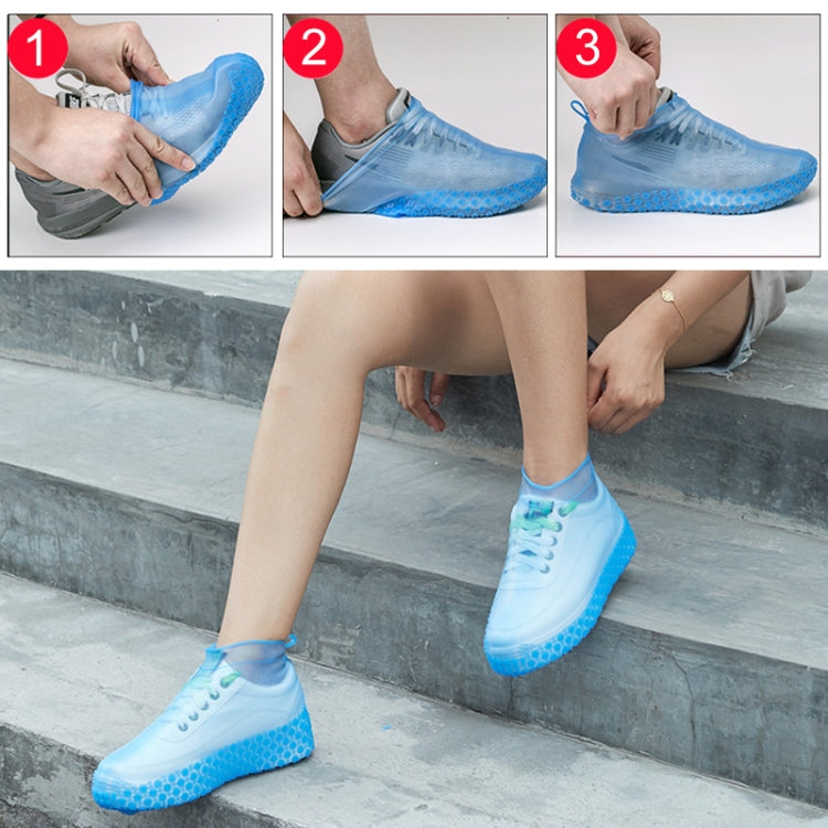 Bao Giày Bọc Silicone Chống Trượt Dày Chống Mài Mòn Chống Thấm Nước, S, M, L