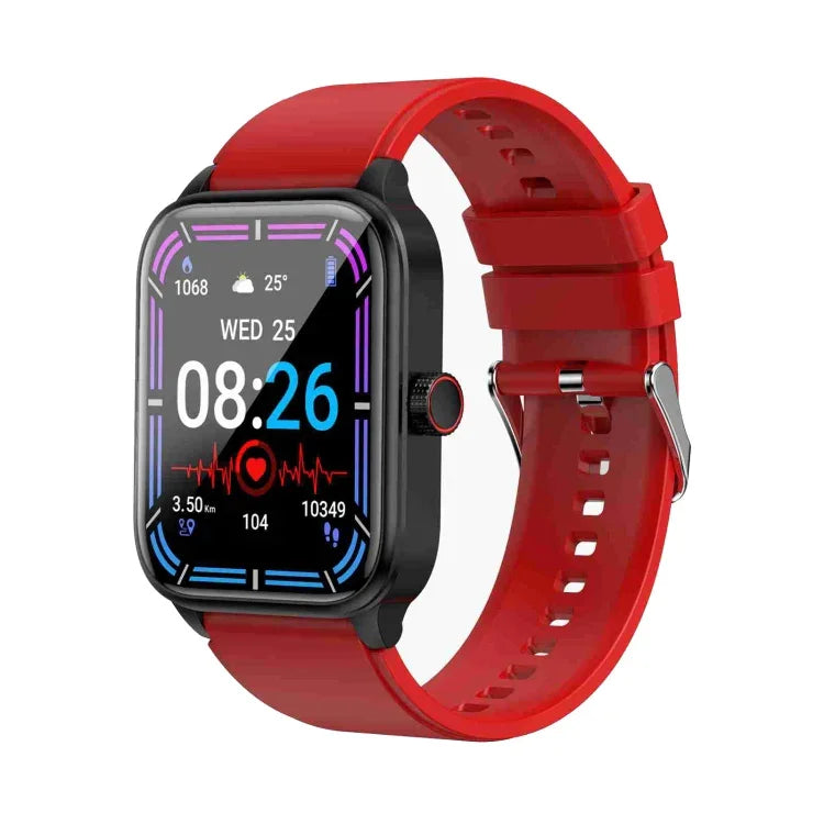 Đồng hồ thông minh dây silicone chống nước IP67 1.91 inch ET540, Hỗ trợ ECG / Đo đường huyết không xâm lấn, ET540 (Xanh), ET540 (Đỏ)