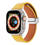Magnetic Buckle Skin Feel Leather Watch Band, For Apple Watch SE 2023 44mm, For Apple Watch Ultra 49mm, For Apple Watch SE 2023 40mm, For Apple Watch SE 2022 40mm, For Apple Watch Serie 9 41mm, For Apple Watch SE 2022 44mm