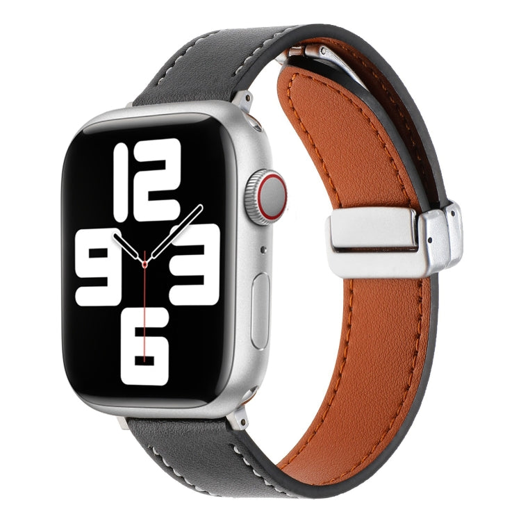 Dây đồng hồ da cảm giác như da thật khóa nam châm, dành cho Apple Watch Series 8 41mm, Apple Watch SE 40mm, Series 8 45mm, SE 44mm, Series 7 41mm, Series 7 45mm