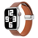 Dây đồng hồ da cảm giác da khóa nam châm, Dành cho Apple Watch Serie 4 40mm, Dành cho Apple Watch 38mm, Dành cho Apple Watch Serie 3 38mm, Dành cho Apple Watch Serie 3 42mm, Dành cho Apple Watch Serie 2 42mm, Dành cho Apple Watch Serie 2 38mm