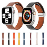 Dây đồng hồ da cảm giác da khóa nam châm, Dành cho Apple Watch Serie 4 40mm, Dành cho Apple Watch 38mm, Dành cho Apple Watch Serie 3 38mm, Dành cho Apple Watch Serie 3 42mm, Dành cho Apple Watch Serie 2 42mm, Dành cho Apple Watch Serie 2 38mm