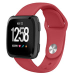 For Fitbit Versa 2 / Fitbit Versa / Fitbit Versa Lite Solid Color Silicone Replacement Strap Watchband, Size:L