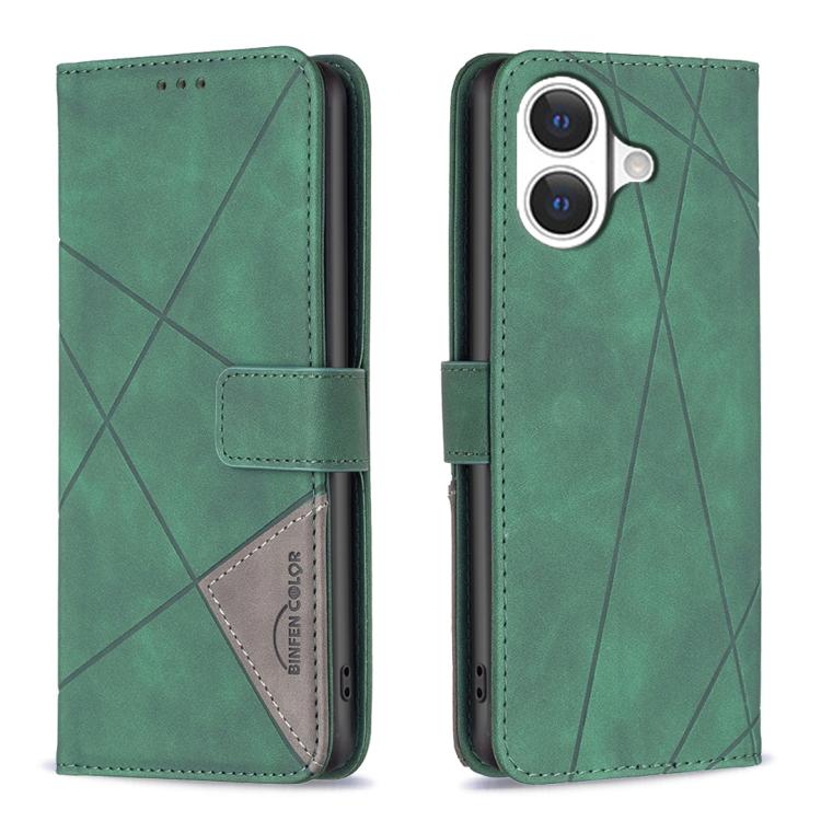 Magnetic Buckle Rhombus Texture Leather Phone Case, For iPhone 18 Pro/17 Pro, For iPhone 18 Pro Max/17 Pro Max, For iPhone 17, For iPhone 17 Air, For iPhone 16 Pro Max, For iPhone 16 Pro, For iPhone 16 Plus, For iPhone 16