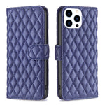 Diamond Lattice Wallet Flip Leather Phone Case, For iPhone 18 Pro/17 Pro, For iPhone 18 Pro Max/17 Pro Max, For iPhone 17e / 16e, For iPhone 17, For iPhone Air, For iPhone 16 Pro Max, For iPhone 16 Pro, For iPhone 16 Plus