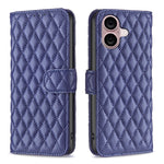 Diamond Lattice Wallet Flip Leather Phone Case, For iPhone 18 Pro/17 Pro, For iPhone 18 Pro Max/17 Pro Max, For iPhone 17e / 16e, For iPhone 17, For iPhone Air, For iPhone 16 Pro Max, For iPhone 16 Pro, For iPhone 16 Plus