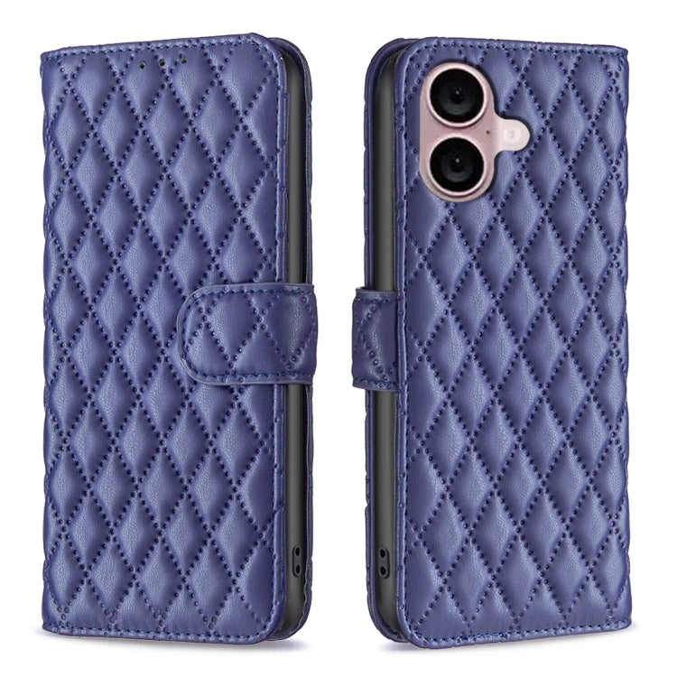 Diamond Lattice Wallet Flip Leather Phone Case, For iPhone 18 Pro/17 Pro, For iPhone 18 Pro Max/17 Pro Max, For iPhone 17e / 16e, For iPhone 17, For iPhone Air, For iPhone 16 Pro Max, For iPhone 16 Pro, For iPhone 16 Plus