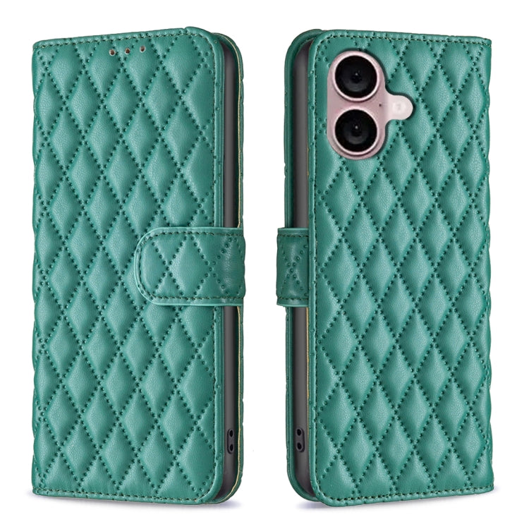 Diamond Lattice Wallet Flip Leather Phone Case, For iPhone 18 Pro/17 Pro, For iPhone 18 Pro Max/17 Pro Max, For iPhone 17e / 16e, For iPhone 17, For iPhone Air, For iPhone 16 Pro Max, For iPhone 16 Pro, For iPhone 16 Plus