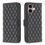 Diamond Lattice Wallet Flip Leather Phone Case, For iPhone 18 Pro/17 Pro, For iPhone 18 Pro Max/17 Pro Max, For iPhone 17e / 16e, For iPhone 17, For iPhone Air, For iPhone 16 Pro Max, For iPhone 16 Pro, For iPhone 16 Plus