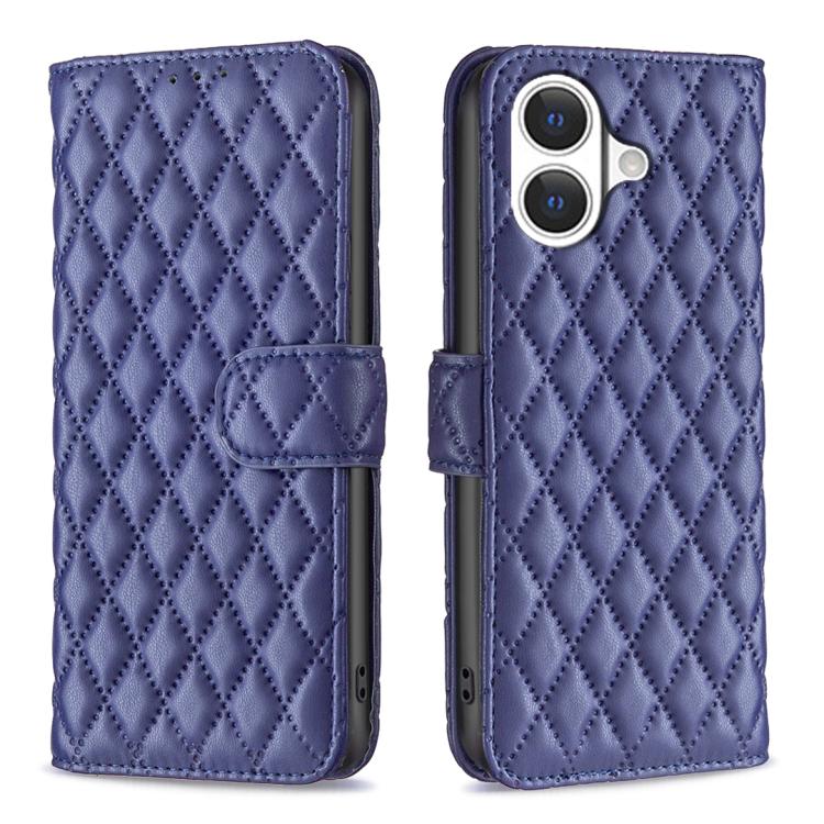 Diamond Lattice Wallet Flip Leather Phone Case, For iPhone 18 Pro/17 Pro, For iPhone 18 Pro Max/17 Pro Max, For iPhone 17e / 16e, For iPhone 17, For iPhone Air, For iPhone 16 Pro Max, For iPhone 16 Pro, For iPhone 16 Plus
