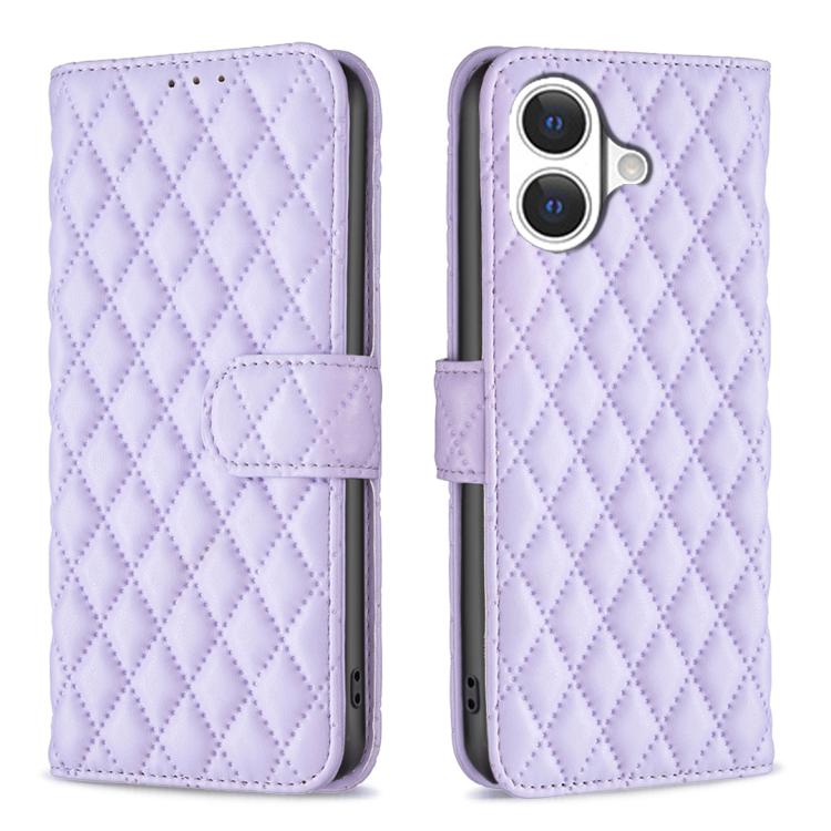 Diamond Lattice Wallet Flip Leather Phone Case, For iPhone 18 Pro/17 Pro, For iPhone 18 Pro Max/17 Pro Max, For iPhone 17e / 16e, For iPhone 17, For iPhone Air, For iPhone 16 Pro Max, For iPhone 16 Pro, For iPhone 16 Plus