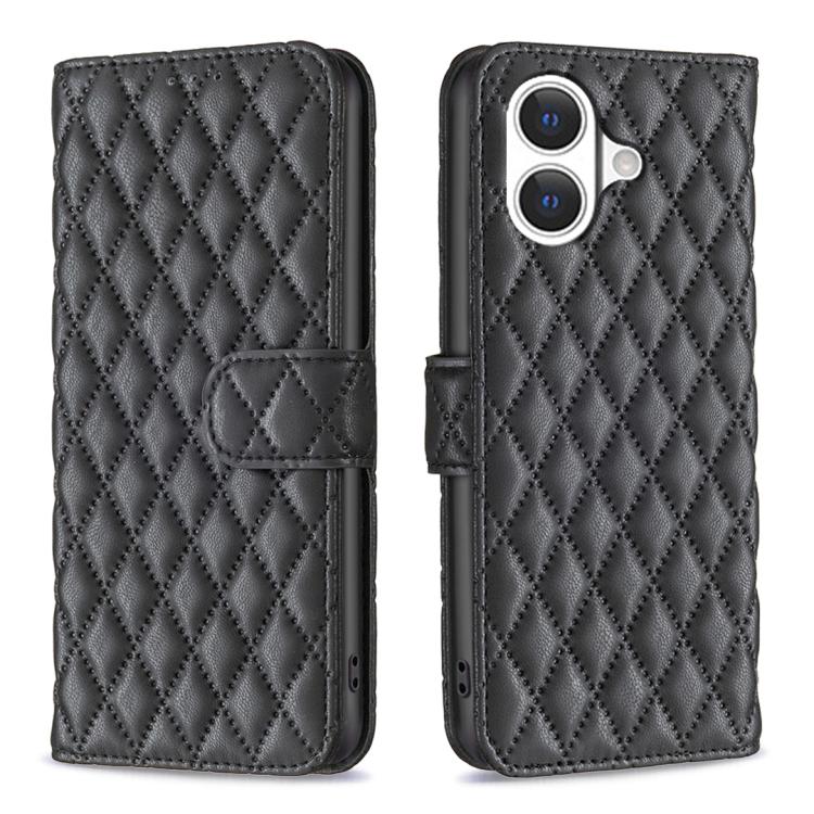 Diamond Lattice Wallet Flip Leather Phone Case, For iPhone 18 Pro/17 Pro, For iPhone 18 Pro Max/17 Pro Max, For iPhone 17e / 16e, For iPhone 17, For iPhone Air, For iPhone 16 Pro Max, For iPhone 16 Pro, For iPhone 16 Plus