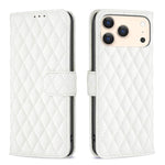 Diamond Lattice Wallet Flip Leather Phone Case, For iPhone 18 Pro/17 Pro, For iPhone 18 Pro Max/17 Pro Max, For iPhone 17e / 16e, For iPhone 17, For iPhone Air, For iPhone 16 Pro Max, For iPhone 16 Pro, For iPhone 16 Plus