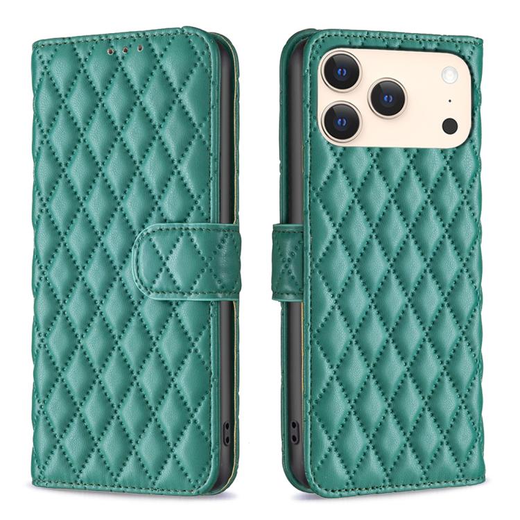 Diamond Lattice Wallet Flip Leather Phone Case, For iPhone 18 Pro/17 Pro, For iPhone 18 Pro Max/17 Pro Max, For iPhone 17e / 16e, For iPhone 17, For iPhone Air, For iPhone 16 Pro Max, For iPhone 16 Pro, For iPhone 16 Plus