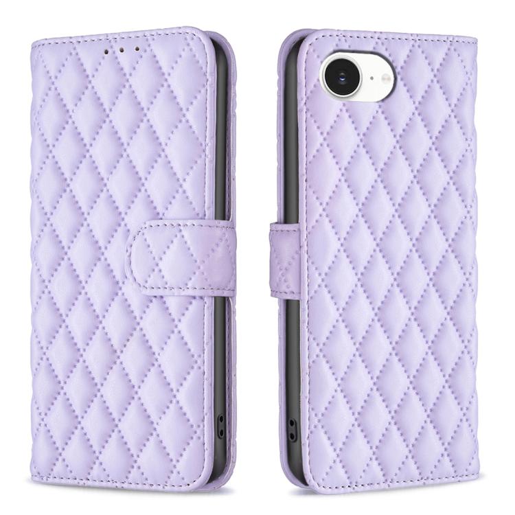 Diamond Lattice Wallet Flip Leather Phone Case, For iPhone 18 Pro/17 Pro, For iPhone 18 Pro Max/17 Pro Max, For iPhone 17e / 16e, For iPhone 17, For iPhone Air, For iPhone 16 Pro Max, For iPhone 16 Pro, For iPhone 16 Plus