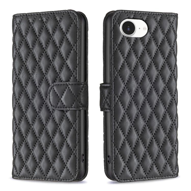 Diamond Lattice Wallet Flip Leather Phone Case, For iPhone 18 Pro/17 Pro, For iPhone 18 Pro Max/17 Pro Max, For iPhone 17e / 16e, For iPhone 17, For iPhone Air, For iPhone 16 Pro Max, For iPhone 16 Pro, For iPhone 16 Plus