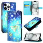 3D Painting Horizontal Flip Leather Phone Case, For iPhone 17e / 16e, For iPhone 17 Pro Max, For iPhone 17 Pro, For iPhone 17, For iPhone Air, For iPhone 16 Pro Max