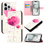 3D Painting Horizontal Flip Leather Phone Case, For iPhone 17e / 16e, For iPhone 17 Pro Max, For iPhone 17 Pro, For iPhone 17, For iPhone Air, For iPhone 16 Pro Max