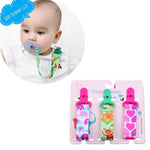 Bộ 3 món đồ chơi mọc răng cho bé, dây đeo núm vú dày, giao màu ngẫu nhiên