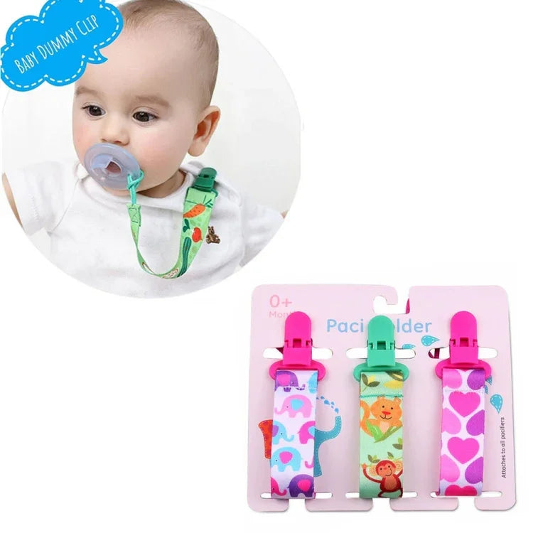 Bộ 3 món đồ chơi mọc răng cho bé, dây đeo núm vú dày, giao màu ngẫu nhiên
