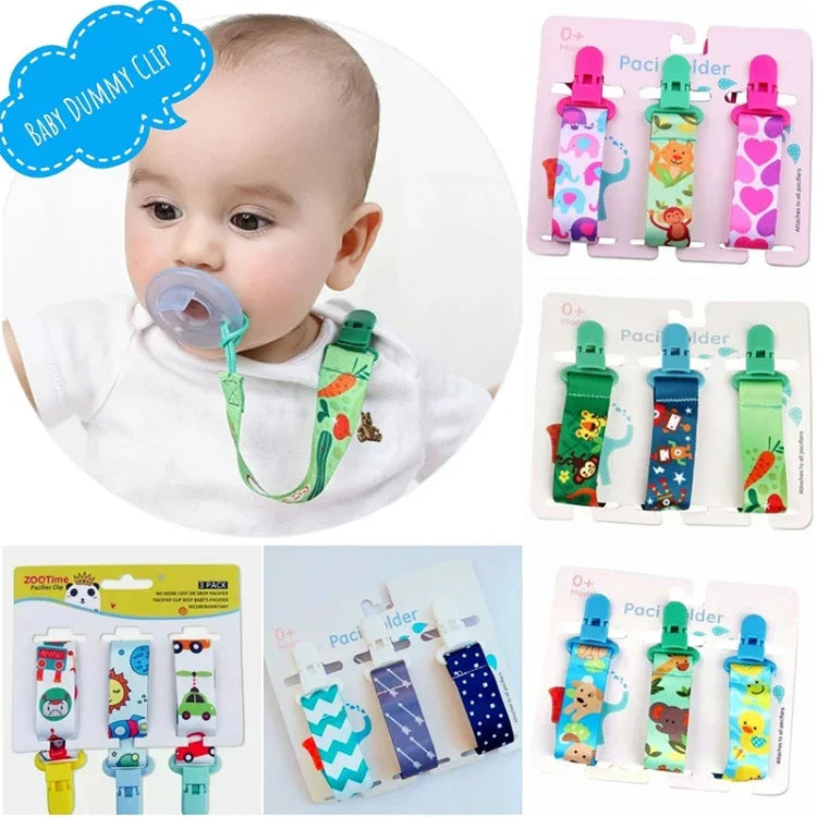Bộ 3 món đồ chơi mọc răng cho bé, dây đeo núm vú dày, giao màu ngẫu nhiên