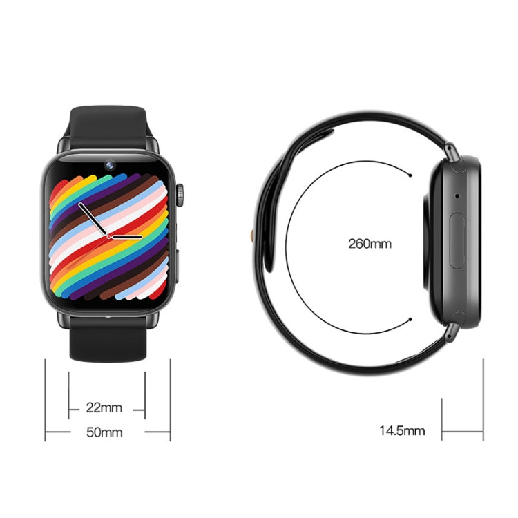 Đồng hồ thông minh UNIWA X1S 1.9 inch chống nước IP67 4G Android 8.1 hai camera Hỗ trợ đo nhiệt độ, 1G+8G, 2G+16G