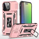 Armor PC + TPU Camera Shield Phone Case, For iPhone 16 Pro, For iPhone 16 Plus, For iPhone 16, For iPhone 15 Pro Max, For iPhone 15 Pro, For iPhone 15 Plus