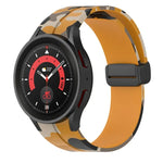 Dây đồng hồ silicone khóa nam châm họa tiết ngụy trang, Dành cho Samsung Galaxy Watch5 / 5 Pro / Watch 4 / 4 Classic
