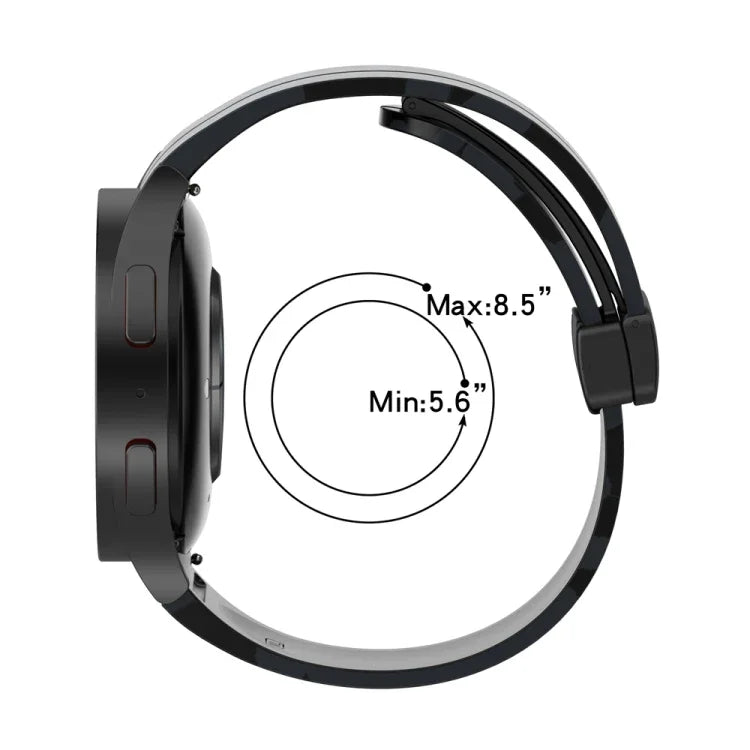 Dây đồng hồ silicone khóa nam châm họa tiết ngụy trang, Dành cho Samsung Galaxy Watch5 / 5 Pro / Watch 4 / 4 Classic