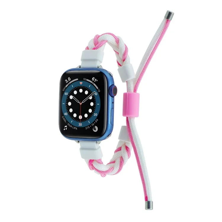 Dây đồng hồ nylon bện dây đậu silicone, Dành cho Apple Watch 4 44mm, Dành cho Apple Watch 4 40mm, Dành cho Apple Watch 3 38mm, Dành cho Apple Watch 3 42mm, Dành cho Apple Watch 2 42mm, Dành cho Apple Watch 2 38mm