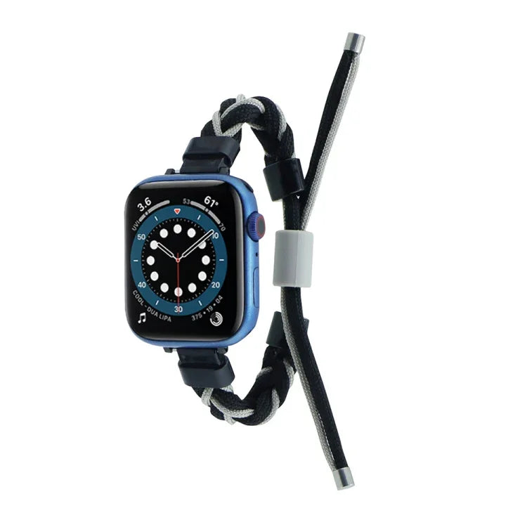 Dây đồng hồ nylon bện hạt silicone, Dành cho Apple Watch 42mm, Dành cho Apple Watch 38mm