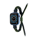 Dây đồng hồ nylon bện hạt silicone, Dành cho Apple Watch 42mm, Dành cho Apple Watch 38mm