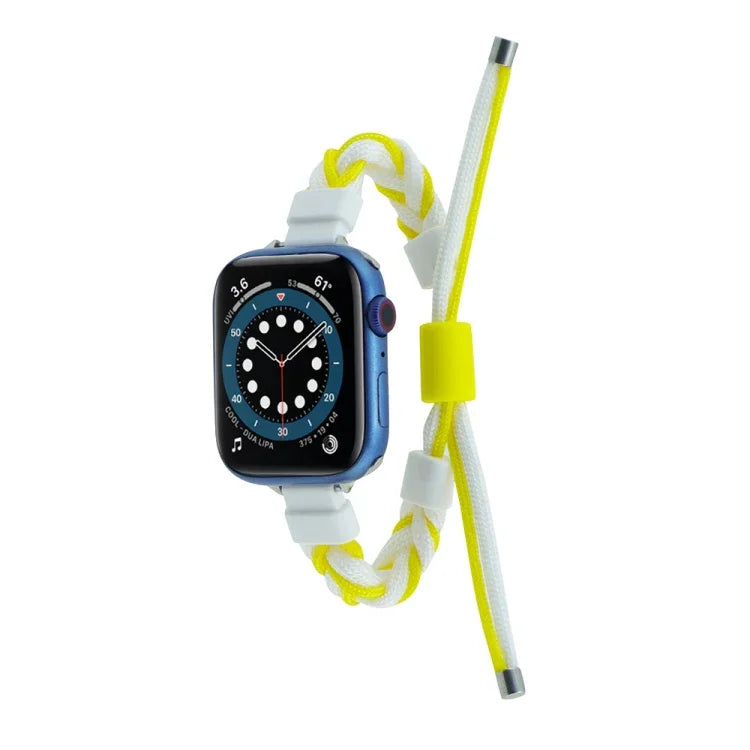 Dây đồng hồ nylon bện hạt silicone, Dành cho Apple Watch 42mm, Dành cho Apple Watch 38mm