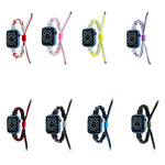 Dây đồng hồ nylon bện hạt silicone, Dành cho Apple Watch 42mm, Dành cho Apple Watch 38mm